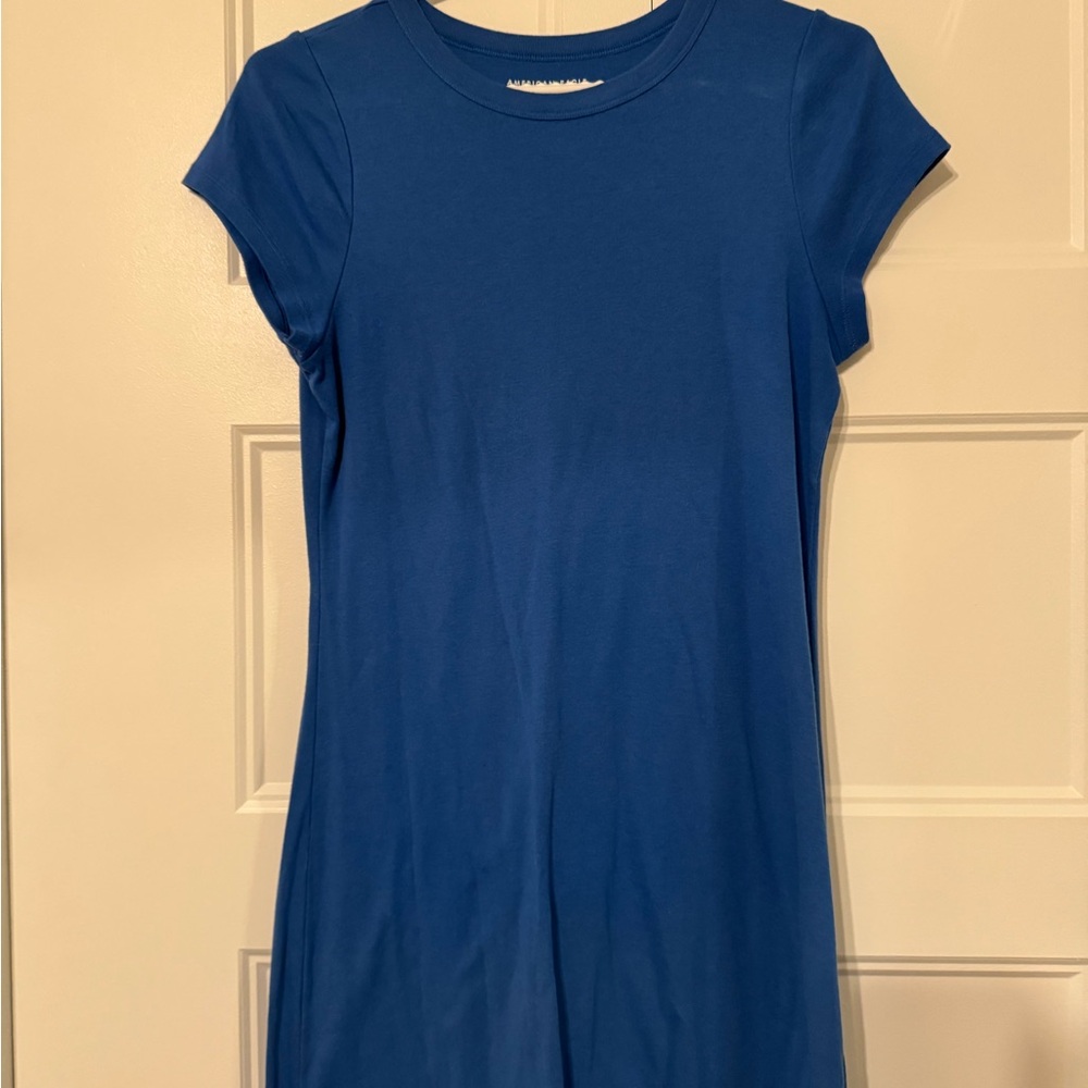 American Eagle Outfitters Blue T-Shirt Dress